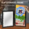 Frames Artwork Picture Frame With Mat Wall Display 8.7 X 12.2 Inner Storage For Schoolwork Home Or Office