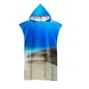 Asciugamano poncho con cappuccio di squalo da mare per uomini e donne, surf di nuoto, veste da cambio della spiaggia, vacanza, regalo di compleanno, drop shipping