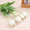 Fleurs décoratives 40 cm Bouquet de tulipe de fleur artificielle pour la décoration de maison Mariage de la Saint-Valentin de Noël