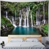 Audio a muro cascata paesaggio paesaggio naturale sospeso per casa decorazione arte sfondo fogli di stoffa fogli di stoffa decorazione a parete coperta r0411