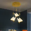 Nordic Butterfly Kronleuchter LED moderne Schmetterling Hängende Lichter Dekor Home Schlafzimmer Kaffee Store Treppe Hall Butterfly Lampe