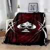 Skull Series poker poker flor cobertor colcha de roupas de cama sofá couch lear throw manta de flanela cobertor colaborado presente de halloween presentes