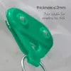 2-100 pezzi di plastica verdi Clip rotonde rotonde fissate clip in tessuto Attaccamento a rete da sole Accessori a morsetta fissa Accessori per ganci da giardino
