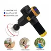 A2 Massage Gun Four Headed Relaxation Massager Dynamic Therapy Vibrator Forming Pain Relief Back Foot 240411