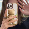 Teddy Bear Phone Case per iPhone 14 13 12 11 Pro Max XS XR SE 2020 6 7 8 più Mini Copertura protettiva