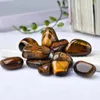 Dekorativa figurer Naturlig stor storlek Tiger Eye Stone och Quartz White Crystal Healing Exempel Heminredning 15-30mm