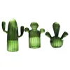 Vases 3 Pcs Glass Vase Table Centerpieces Wedding Ornament Hydroponic Holder Bottle Flower Decorative Simple Cactus