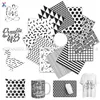 Window Stickers XFX Infusible Transfer Ink Sheet 12x12" Black & White Geometry Sublimation Paper For Cricut Joy Mug Press T-shirts