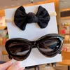 Hair Accessories 2 Pcs/Set Children Colors Fashion Lip Shaped UV400 Sunglasses Soft Bowknot Headbands Headwear Set Lovely