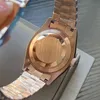 2024 Tage Datum Herren Uhren Automatische Maschine 40 mm Lady 36mm Frau Gold 904L Edelstahlgurt Saphir mit Diamant 18k versteckt Klappschnalle wasserdichte Dhgates