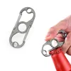 Titanium Alloy Buckle Multifunctional Key Ring Car Outdoor EDC Tool Keychain