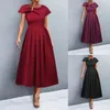 Elegant Formal Dresses For Women Solid Color Off Shoulder ALine Ruched Maxi Dress Womens Evening 240411