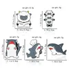 Gdhy Cute Sheep Shark Monamel Pins Make a Goat Goat Tiger Shark Whale Brooch Brooch Custom Label Badge for Kids Jewelry Gift
