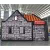 wholesale 6x4x3.5mH (20x13.2x11.5ft) small oxford inflatable Irish pub,portable mobile pubs bar tent for night club party decoration