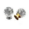 20mm 30 mm 40 mm 50 mmkristaler Ball Design klarer Kristallglasknöpfe Schrank Schublade Pull Küchenschrank Garderobe Griffe Hardware