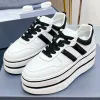 Thick Sole Women's 2024 New Dad Colored Small White with Elevated Inner Height, Casual and Versatile Sports Shoes