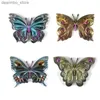 Arts et artisanat 3D Butterfly Crystal Epoxy Resin Castin Moule pour bricolage Ypsum Pâques Craft Deccor mural décor artisanat Bijoux Accessoies L49