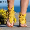 Sandali donne retrò gladiatore signore clip di punta stivali vintage nappe casual roma moda estate scarpe femminile femminile
