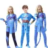 Avatar Costume for Kids Cosplay Jumpsuit Movie Avatar The Way of Water Cosplay BodySuit Christmas Halloween Costume pour garçon fille