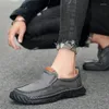 Casual Shoes Mens Loafers 2024 Genuine Leather For Men Business All-match Slip On Male Comfortable Driving Shoe