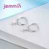 Dangle Küpeler Toptan 5 Kart 925 STERLING Gümüş Küpe Kadınlar için İnce Mücevher Kulak Tel Bileşenleri Bulgular DIY Bijoux