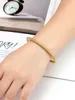 Bangle High Quality Imitation Beads Bracelet Shape Design Stainless Steel Bracelet For Women Love Bangle Jewelry Gifts Wholesale 240411