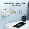 120 W 10A USB Kabel typu C Szybkie szybkie ładowanie kabla dla Xiaomi oppo poCo Samsung Telefon komórkowy USB C CID Szybka linia ładowania