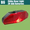 Ebike voorlicht 6V-58V Hoogtepunt+Julet 2pins WP Plug 80 Lux /100 Lux voor /achterlamp LED Bicycle Electric Light WP IPX5