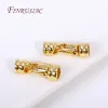 18K Gold Plated Brass Lobster Clasps For Pearl Necklace Making,End Beads Cap Connector Clasps For DIY Jewellery Crafts