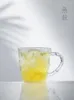 Filiżanki spodki szklany kubek herbaty kubek lodowca ins wiatr o wysokiej wartości biurowej domu japońska woda pitna kwiatów