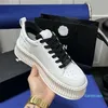 2024 Fragrant Pine Cake Thick Bottom Biscuit Leather Little White Women's Lace Up Versatile Casual Sports Board Shoes