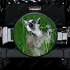 Animal - Lémur Print Pneure de rechange Couvercle de pneu imperméable Protecteur de roues de pneu pour le camion de voitures REMPAGE RV 14 "-17"