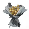 Enveloppe cadeau 50pcs Boîte à chocolat transparent Dougleur de truffe de truffe Bouquet Bouquet Bouquet Boule Boule Saint-Valentin