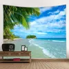 Tapisserier Sea View Tapestry Bohemian Living Room Wall Hanging Canvas Decoration trasa