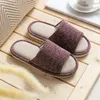 Slippers for Women Women Summer Home House Housen Linen Casal Indoor Anti-Slip Four Seasons Spring e Autumn Men's