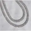 2024 18 mm 22 pollici di dimensioni personalizzate Collegamento D -Moissanite S925 Silver Cuabn Chain for Men Cuban Link Chain