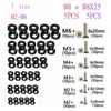 5-10pcs M2-M8 Car Modified Hex Fasteners Fender Washer Bumper Engine Concave Screws Fender Washer License Plate Bolts Car
