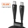 Toocki 2 pakiet USB C Kabel C 3A dla iPhone 15 Xiaomi Realme Redmi Uwaga 12 Pro POCO F3 X4 Szybkie ładowanie danych przewód przewód