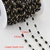 1mètre / lot Collier bohème chaîne de perles cuboïdes Cube Chaînes pour collier bricolage Bracelets Bijoux de fabrication accessoires