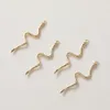 4pcs 14k altın kaplı yılan şeklindeki pirinç kolye takılar diy yapım malzemeleri aksesuarları