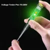 Voltage Tester Pen AC/DC 70-250V Voltage Detector Pen With LED Indicator Electrical Test Screwdriver Electrician Tools