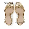 Global 1678 Round Sandals Toe Thin High Cheels Women’s Shoes Summer Summer Pu Front Bront Strap Party Occidental Style Selegant