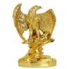 Dekorative Figuren Golden Bald Eagle Statue Home Decor Office Dekoration Harz Kunst Crafts Tier Spreizflügel Flügel