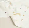 Mantas de algodón de algodón de algodón para bebés Fotografía recién nacida Cover de punto tejido Baby Swaddle envoltura de ropa de cama