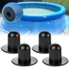 4pcs Swimming Pool Sealing Plugs Pool Wall Plug Above Ground Pool Filter Plugs Filter Pump Hole Plugs Swimming Accessories