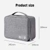 Bilayer portatile Waterproof Travel Gadget Storage Borse Power Bank Caricatore Codice Numerical Codice Numerical Codice con manico