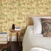 Wallpapers Nature Yellow Floral Peel And Stick Wallpaper Vintage Removable Furniture Cabinet Sticker Self-Adhesive Bedroom Home Decor