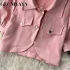 Tweedelige broek voor dames glcmyaya streetwear mode spaghetti riem losse jumpsuit shirt jas 2 set zoete zomer sexy club ins