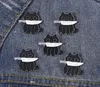 Black Cat Pronouns Émail Émail Punk Brooch Quathe Shequot Knife Animals Badge Witch Pin chaton Goth Bijoux Gift Fri8497935