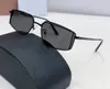Gafas de sol rectangulares de metal plateado/gris rosa humo hombres mujeres tonos de verano sunnies lunettes de soleil gafas occhiali da sole uv400 gafas